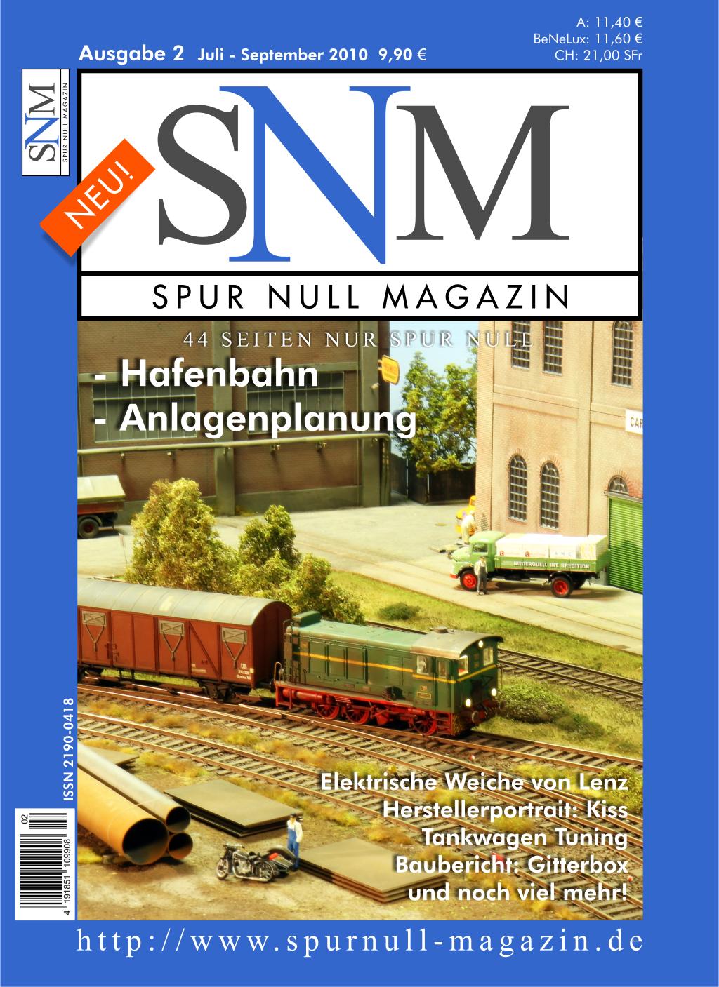 Spur Null Magazin Ausgabe 2 - Juli 2010