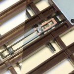 Gegenüberstellung: Stellstangen der Lenz Weiche links im Original, rechts mit Zurüstteil Gegenüberstellung: Stellstangen der Lenz Weiche links im Original, rechts mit Zurüstteil