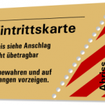 eintrittskarte eintrittskarte