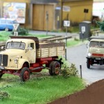 RC Autos auf einer Spur Null Anlage