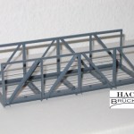 Haack Brücken sind aus gelöteten Metallprofilen gefertigt. Auf dem Foto ein H0 Modell. Haack Brücken sind aus gelöteten Metallprofilen gefertigt. Auf dem Foto ein H0 Modell.