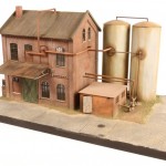 Chemiefabrik als Einzelgebäude oder Set mit Tanks, Nebengebäude, Rohrleitungen Chemiefabrik als Einzelgebäude oder Set mit Tanks, Nebengebäude, Rohrleitungen