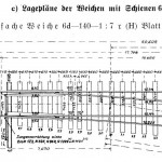 Preußische Weiche, Originalzeichnung Preußische Weiche, Originalzeichnung