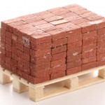 Ziegel auf der Palette