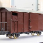Der gedeckte Güterwagen Gbk-v ist das erste Modell aus der Spritzgussform Der gedeckte Güterwagen Gbk-v ist das erste Modell aus der Spritzgussform