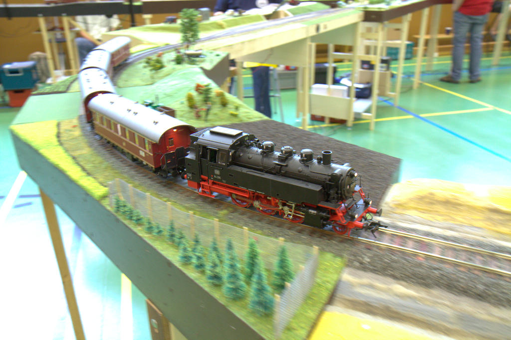 Der Personenzug eilt seinem Ziel entgegen. Der Personenzug eilt seinem Ziel entgegen.