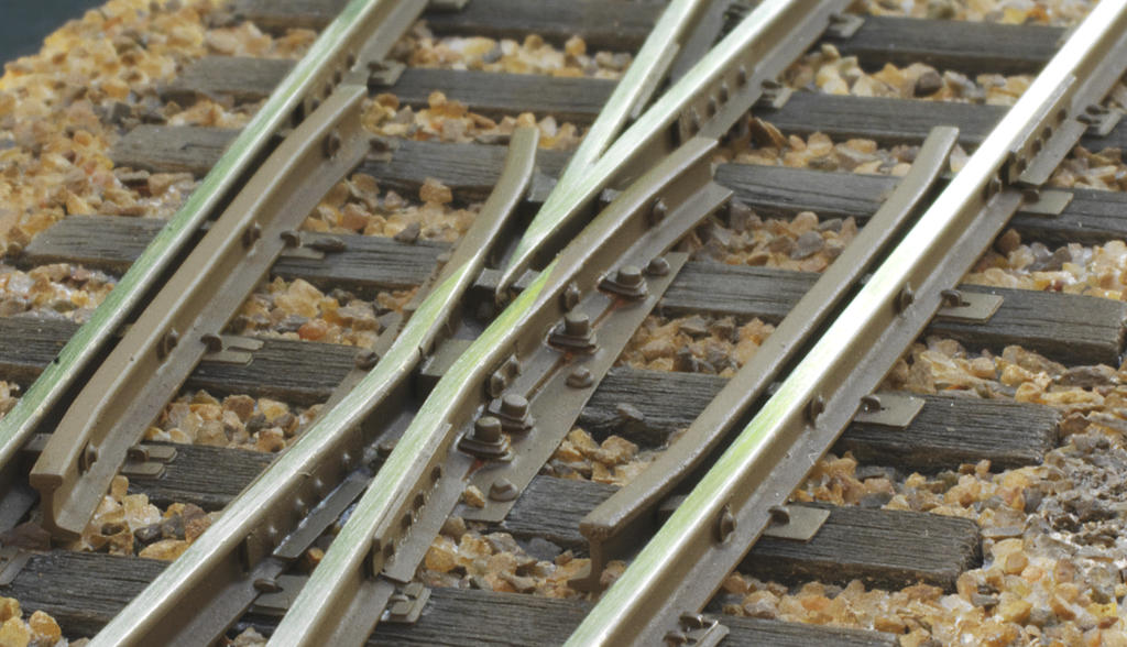 Herzstück der 750 mm Weiche EW-Va-65-1:7