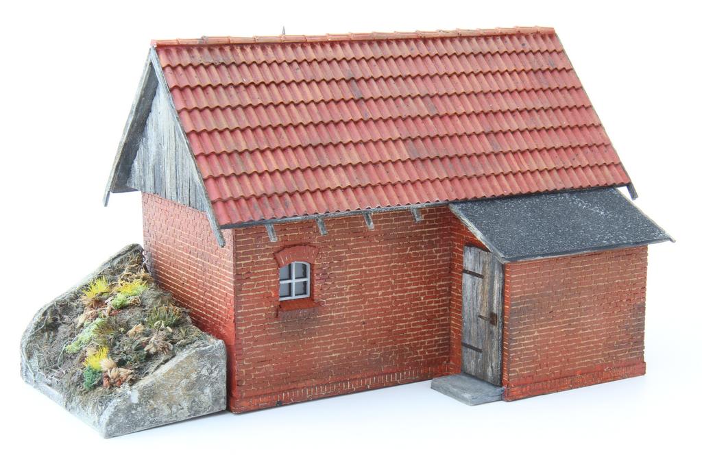 Hinten gibt es einen kleinen Anbau