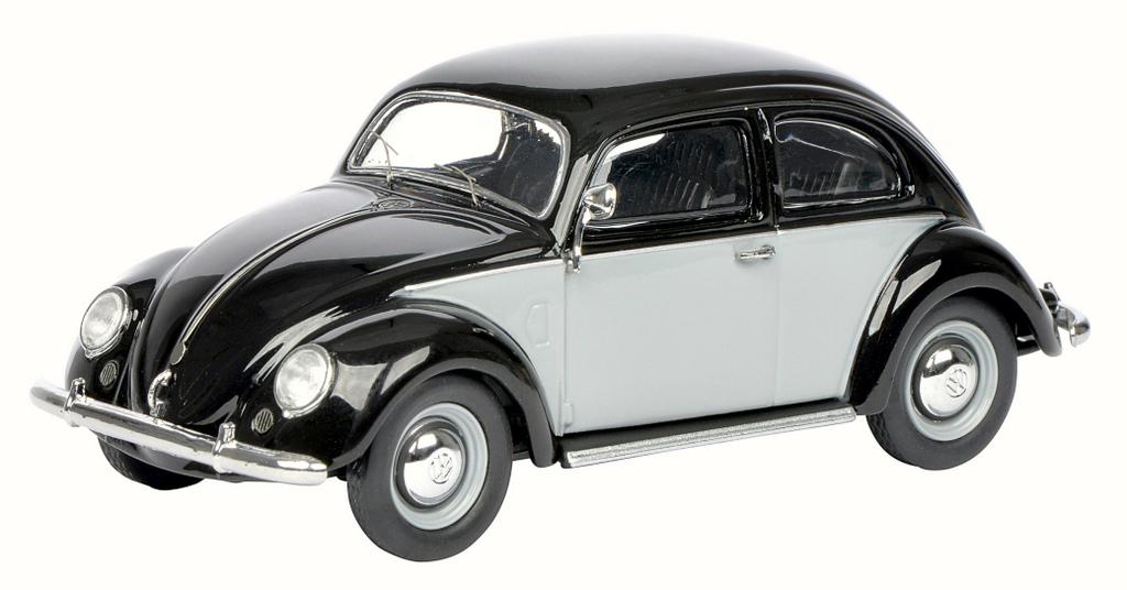 VW Brezelkäfer, grau-schwarz / Art.-Nr. 45038770