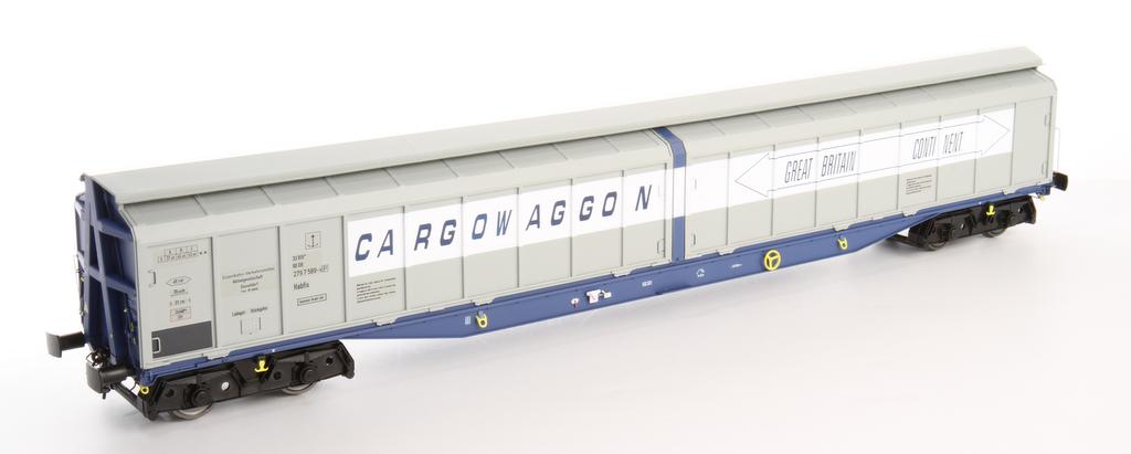 Heljan Habfis Cargowaggon blau