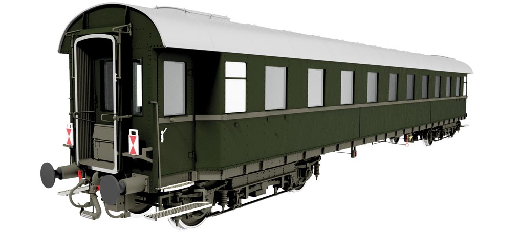 Lenz Schnellzugwagen 2. Klasse B4üe 28
