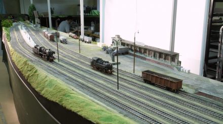 Das Spur0 Team Ruhr-Lenne überraschte mit einem großzügigen 10 Meter langen Bahnhof im Bogen, der in gerade mal drei Monaten entstanden ist.