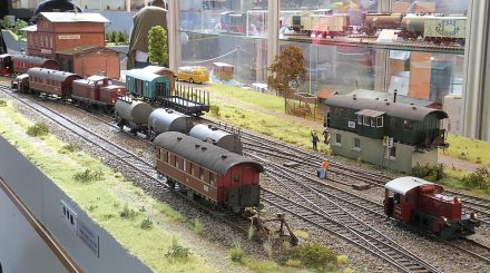 Die Lenz Messeanlage Nullingen im Jahre 2010, noch ohne Bogenweiche.