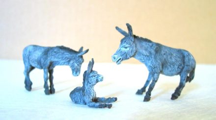 Neuheit: Drei Eselsfiguren