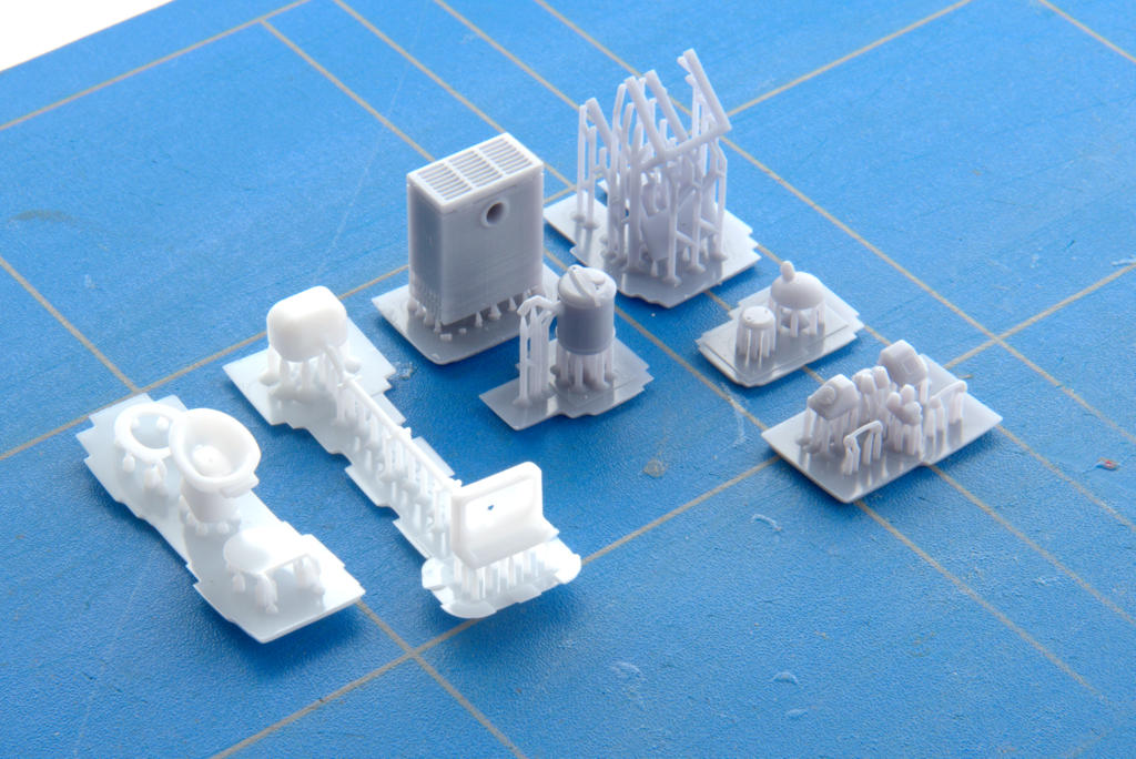  Schrankenposten Inneneinrichtung: 3D-gedruckter Bausatz Resin	