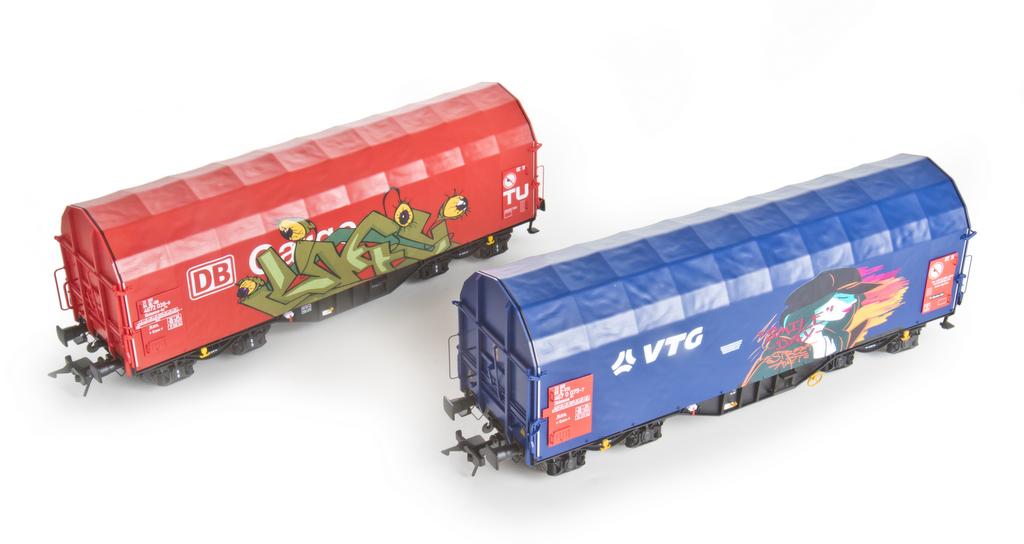 Schiebeplanenwagen Shimmns-tu 718 Graffiti