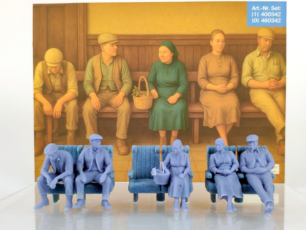 KM1 Figuren sitzende Arbeiter